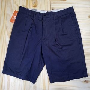 SOLD - DOCKERS 100% COTTON PERFECT SHORT CLASSIC FIT NAVY BLUE Size 34 $48.00